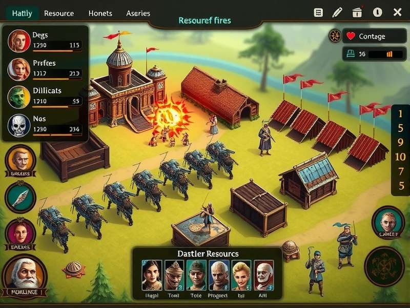 Dominant Conquest resource management interface